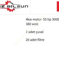 HMZ BİLSUN 5000 M³ TOZ EMME MAKİNASI – SIFIR ÜRÜN, METAL PERVANELİ!, Makina