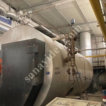 (14 TON 350 M²) GÜÇSAN MARKA DOĞALGAZLI BUHAR KAZANI, Makina