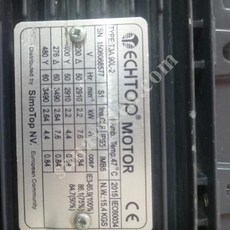 GÜÇ VE DAYANIKLILIK: 3 KW, 2,2 KW, 0,75 KW ELEKTRİK MOTORLARI, Elektrik & Enerji