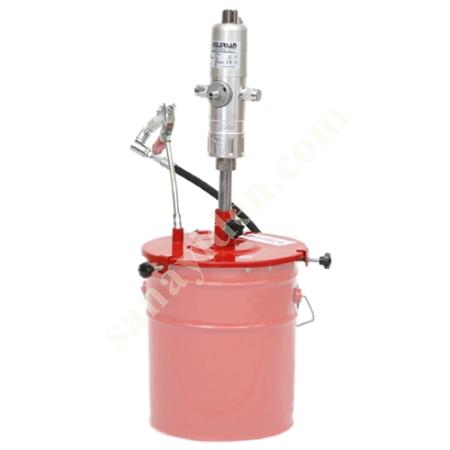GÜLERSAN YAĞLAMA CİHAZLARI 2116 HAVALI GRES POMPASI TENEKE TİPİ 16 KG, Havalı Gres Pompaları