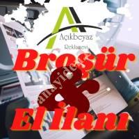 ÇEŞİTLİ TASARIM SEÇENEKLERİ - BROŞÜR,