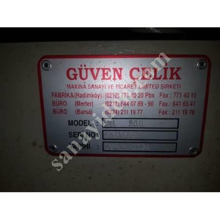 GÜVENÇELİK KTL 500 KARTELA KESİM MAKİNASI, Tekstil Makineleri