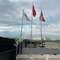 EMCİ 7 METRE 304 KALİTE MODÜLER PASLANMAZ BAYRAK DİREĞİ, Bayrak Direği