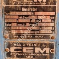 GENERATÖR + MOTOR GRUBU + TURBİN VE KONDENSER SATILIKTIR.,
