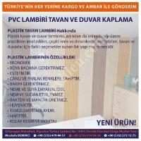 İSTANBUL’DAN PVC PLASTİK LAMBİRİ – HIZLI TESLİM VE GÜNCEL STOK!, Yapı İnşaat