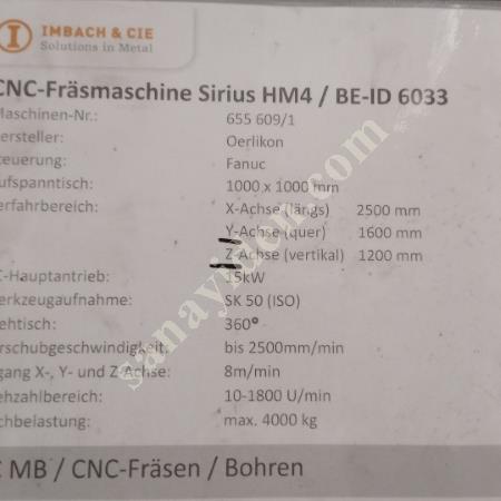 SATILIK CNC BORWERG – YERİNDE GÖR, TEST ET, KARAR VER!, Makina