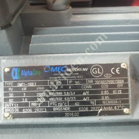 GÜÇ VE DAYANIKLILIK: 3 KW, 2,2 KW, 0,75 KW ELEKTRİK MOTORLARI, Elektrik & Enerji