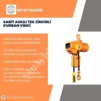 SABİT ASKILI TEK ZİNCİRLİ KURBAN VİNCİ,