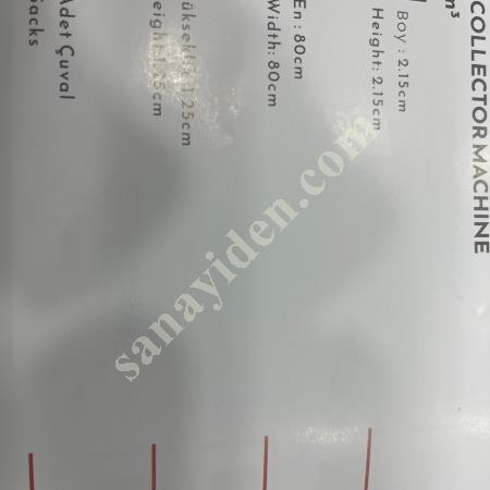SIFIR HMZ BİLSUN ÇİFTLİ TOZ EMME MAKİNASI – METAL PERVANE, Makina