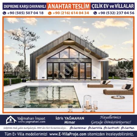 SERVİLLA ÇELİK EV VİLLA SİSTEMLERİ PROJE SUNUMU - KZN-1008, Yapı İnşaat