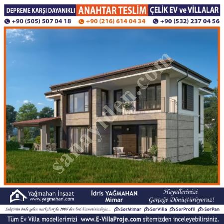 SERVİLLA ÇELİK EV VİLLA SİSTEMLERİ PROJE SUNUMU - 635 MODELİ, Yapı İnşaat