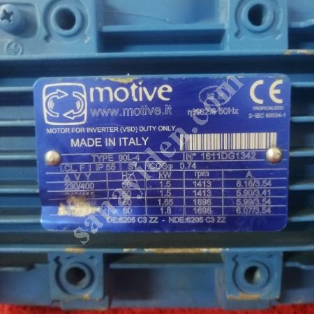 1,5 KW ELEKTRİK MOTORU ENERJİ TASARRUFU VE YÜKSEK PERFORMANS, Elektrik & Enerji