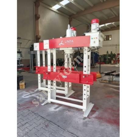 100 TON GEZER KAFA KOLLU MOTORLU HİDROLİK ATÖLYE PRESİ, Atölye Tipi Pres